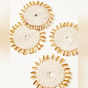 Lilly Pulitzer rattan coasters NWT